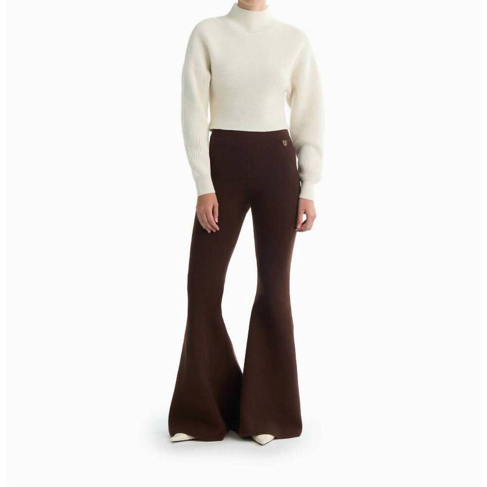 NEW DODIEE cropped knit sweater in cream
